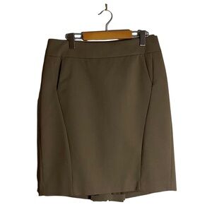 Ann Taylor Loft Women's Taupe Mini Formal Skirt